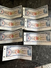 Thomas cook travelers Cheques 20 and 50 Sequential Run 350 Face Value Collectibl