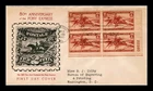 US COVER PONY EXPRESS 80TH ANNIVERSARY FDC SCOTT 894 PLATE BLOCK