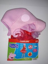 Peppa Pig Costume Dress Tutu With Tail  Hat Toddler Girls Size 2T NEW