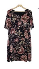 Women's Plus Blue Pink Jersey Sheath Dress Plus Size 20W SS Wedding Guest NEW