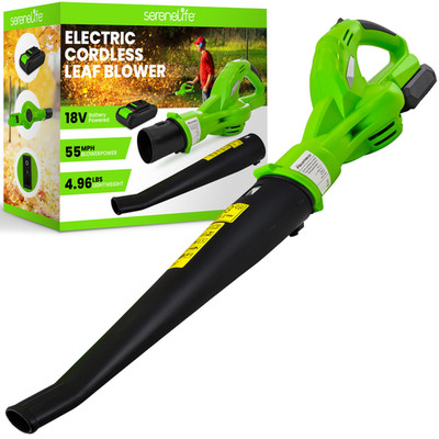 Serenelife Serenlife Lightweight Cordless Leaf Blower - 18V 55 Mph Air Speed -