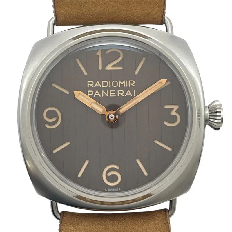 Panerai — PANERAI 45MM 449 PAM01243 45mm SS Brown Dial Mechanical (Manual) 2022 #OKW1312
