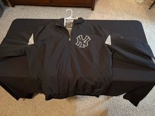 Majestic MLB Authentic Collection Therma Base Full Zip Jacket Black/Gray LG Size