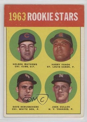 1963 Topps Stars Nelson Mathews Harry Fanok Dave DeBusschere #54 Rookie RC 0m3l