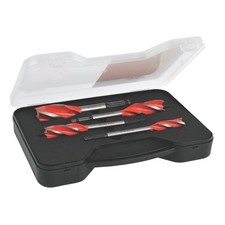 Armeg Drill Bit Set Hex Shank 4 Flute 4 Cutter Tip Soft Hard Wood Pack Of 4