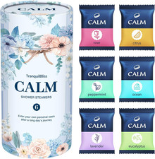 Shower Steamers 6 Count, Scented Shower Bombs with Organic  Natural Fragrance,