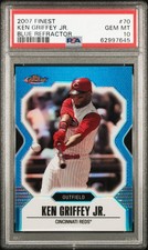 2007 Finest #70 Ken Griffey Jr. /399 Blue Refractor PSA 10 POP 14
