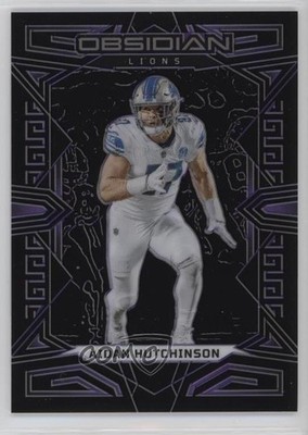 2023 Panini Obsidian Purple Electric Etch 12/75 Aidan Hutchinson #33 00rs