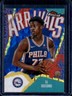 2025-26 Topps Finest VJ Edgecombe Arrivals RC Blue Geometric Refractor #/75