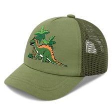 Baby Baseball Cap with Mesh Toddler Baseball Hat Infant 2-5T Green Dinosaur