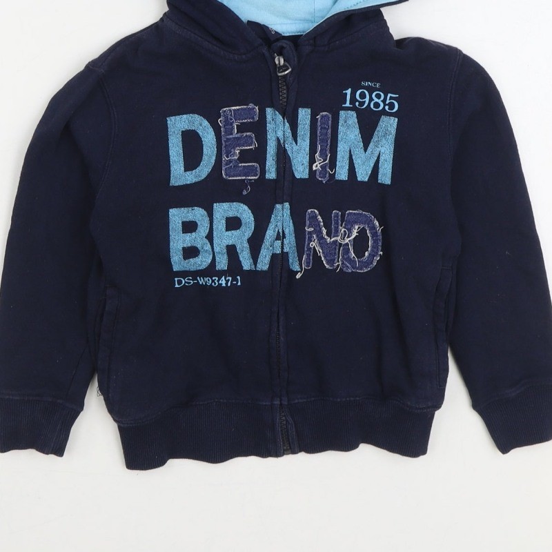 Losan Boys Full Zip Hoodie Size 4 Years UK '' Blue Denim Brand Long Sleeve image 8