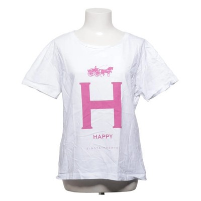 Einstein Newton, T-shirt, Größe: M, Weiß/Pink, Bio-Baumwolle, Print, Damen #qR4