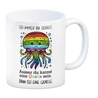 Sei Immer Du Selbst - Ausser Du Kannst Eine Qualle Sein Kaffeebecher