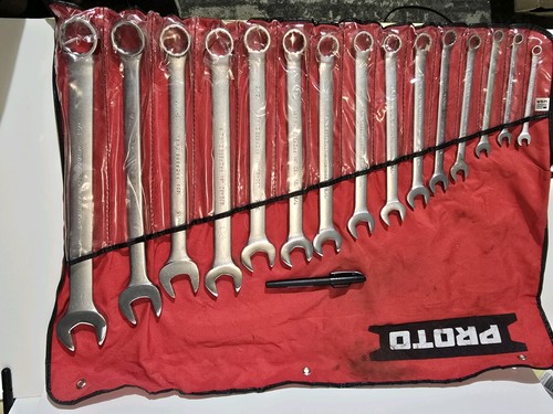 🇺🇸 PROTO 15pc 5/16” - 1-1/4” Combination Wrench Set SAE Anti-Slip Design ASD - Picture 2 of 17