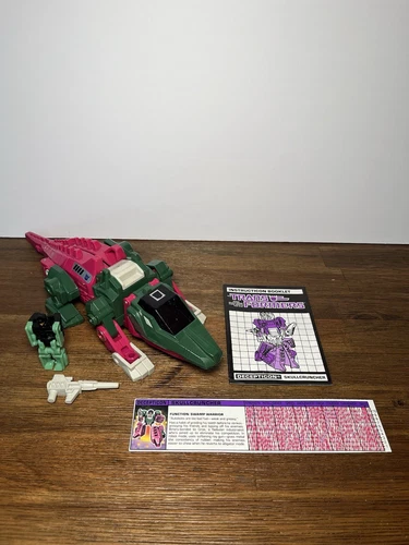 Transformers Vintage 1987 G1 Skullcruncher Complete with Manual