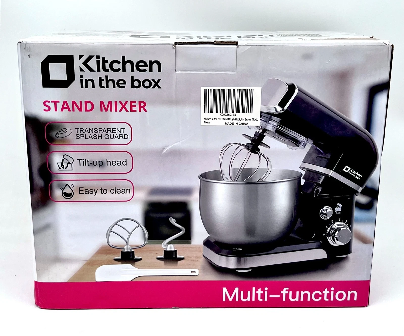 Kitchen in the Box Tilt-Up Head Design Stand Mixer with Stainless Bowl - Black
Opens in a new window