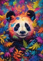 Puzzle (1000 T.) PandabäR Im Regenbogenwald (Schmidt-Spiele) Neu/Ovp