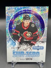 2023-24 Upper Deck Ice Sub Zero Rookies 238/799 Ridly Greig #SZ-41