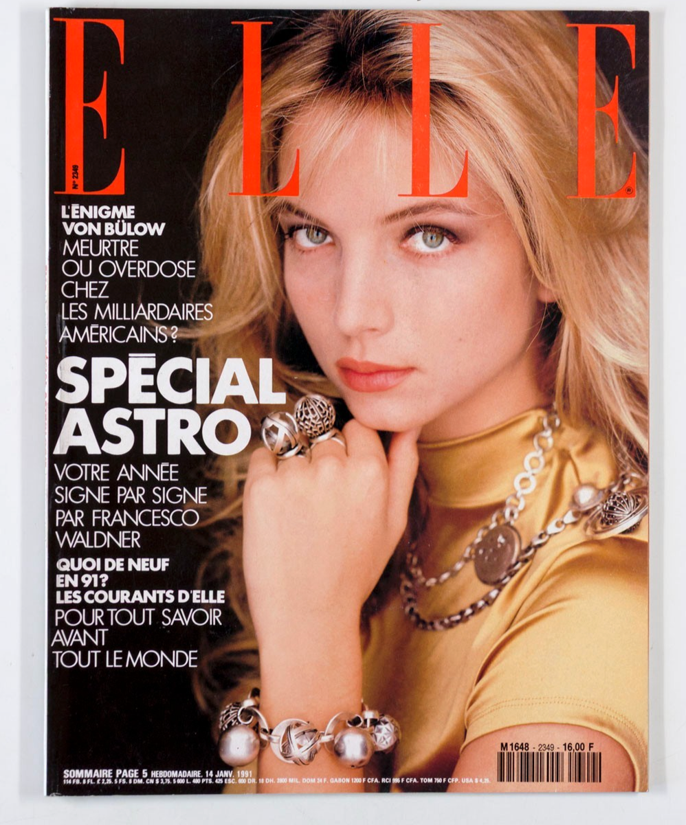 Rachel Williams ESTELLE LEFEBURE Yasmeen Ghauri ELLE January 1991