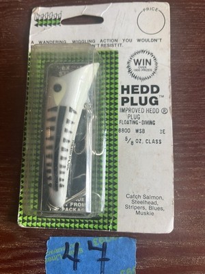 Heddon Improved Hedd Plug 8800 Series WSB 3E 5/8 oz. Vintage New In Box  NOS