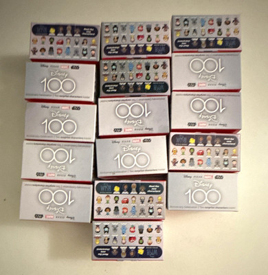 Disney Disney 100 Anniversary Lot of 10 Surprise Character Mini Figurine Boxes