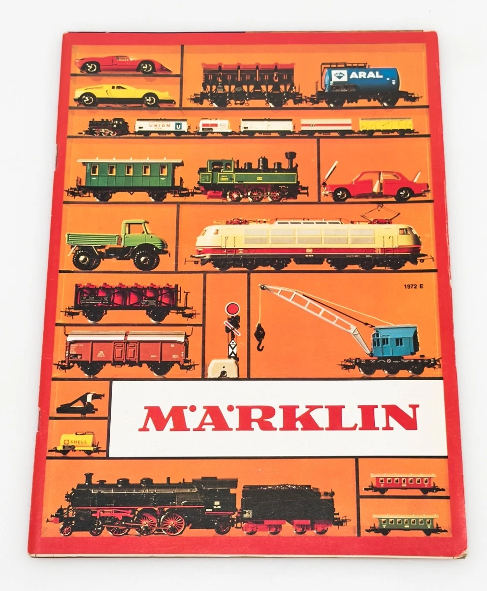 Märklin 1972 Katalog für elektrische Züge und Slotcars Zubehör