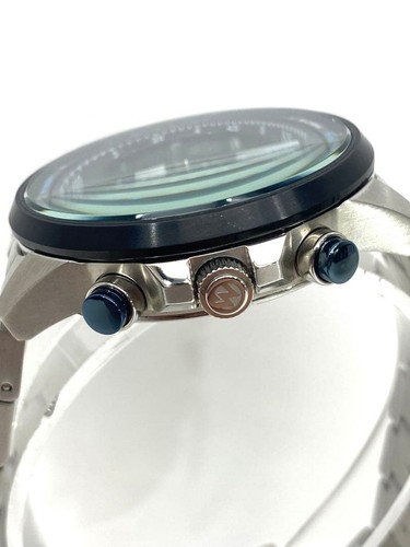 WIRED VK68-KX20 Quartz Chronograph Watch Blue Dial Stainless Steel Used - Picture 2 of 8