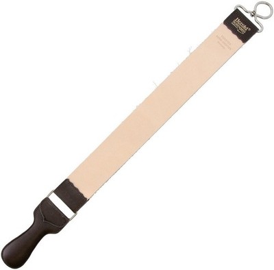 Herold Solingen Razor Strop w / Natural Leather And A Linen Prepping - 193 J