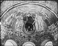 6th Century Tomb Ceiling Mosiac Rome Italy Christian Glass Magic Lantern Slide