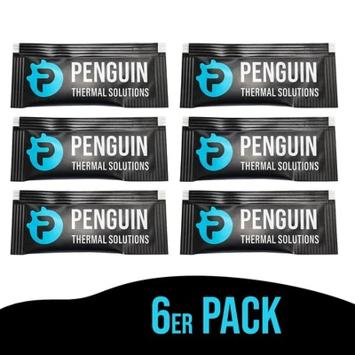 PENGUIN THERMAL SOLUTION PX-ONE Pasta Termica 6x0,5 g - 3,5 W/m·K - per CPU, GPU e Dissipatore di Calore 3g