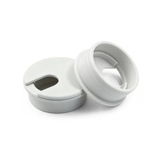 2-Pack 1.5 Inch Desk Grommet, Sturdy ABS Plastic Cable Hole Cover, Detachable...