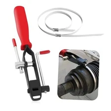 Thickened CV Boot Clamp Tool Kit,CV Joint Ear Clamp Pliers with 20 CV Boot 