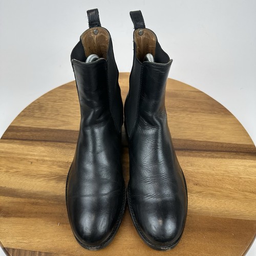 Bottines Chelsea femme Frye Melissa cuir noir décontractées confort pointure 6 B - Photo 7/9