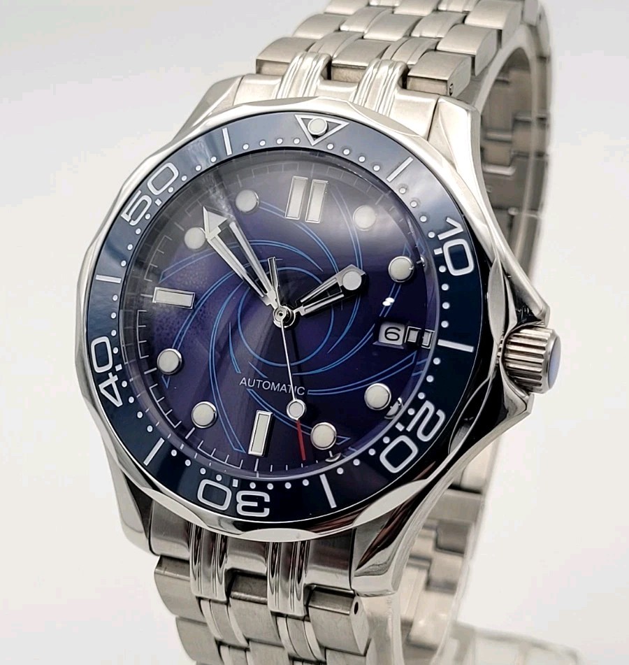 James Bond 007 Automatic Blue Divers Watch Citizen Miyota Movt Japanese