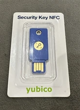 Yubico FIDO Security Key NFC and USB - Two Factor Authentication, Fits USB-A