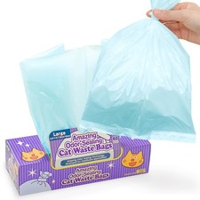 Amazing Odor Sealing Cat Waste Disposal Bags - Durable, Unscented Size: L, C...