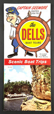 1960s Wisconsin Dells Captain Seemore Scenic Boat Tours Vintage Travel Brochure