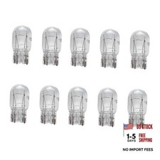 10PCS 7443 Bulb, Car Brake Lights, 1891/7443 12V 21/5W Quartz Glass White