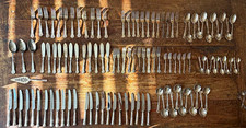 Sheffield Cutlery EPNS A1 Stainless Steel Silver Floral Handle Set Service