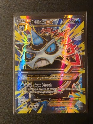 MP M Glalie EX (Full Art) 156/162 Breakthrough Holo Pokemon Card