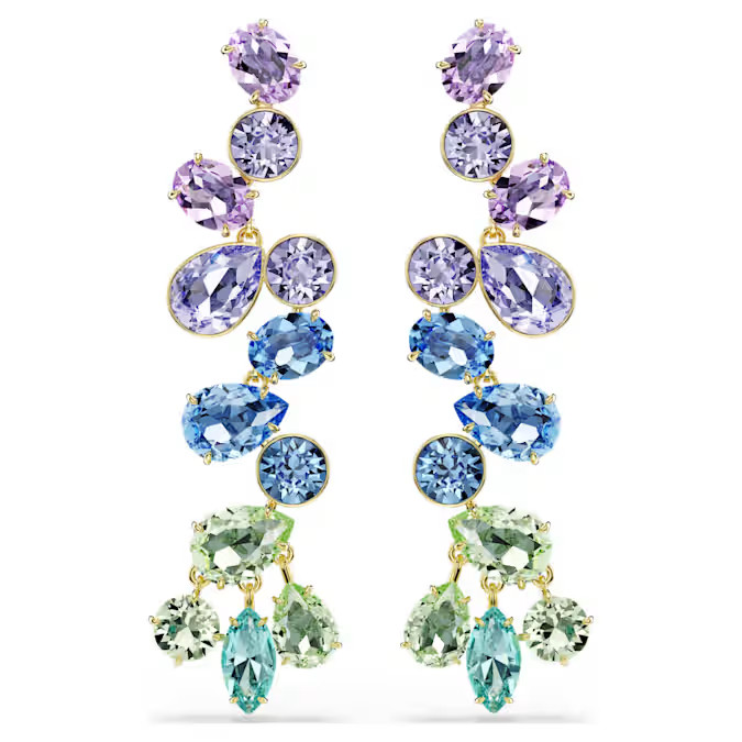 Swarovski Gema drop earrings Mixed cut