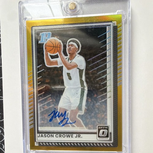 2025-26 Donruss Optic Jason Crowe Jr #22 Prizm Gold Auto /10