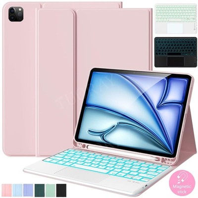 Hülle Für iPad Air 11'' M2 M3 M4 2026/Pro 11'' M4 M5 Beleuchtete Touchpad Tastatur
