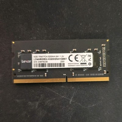 Lexar 8GB DDR4-3200 SO-DIMM 260-Pin Laptop Memory LD4AS008G-H3200GNH1G8ST