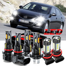For Mazda 6 2011-2013 Front Led Headlight High Low Beam Fog Light Bulbs Kit For Mazda 6 2011-2013 Front Led Headlight High Low Beam Fog Light Bulbs Kit