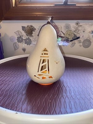 COASTAL LIGHT HOUSE  GOURD-LIGHTS UP