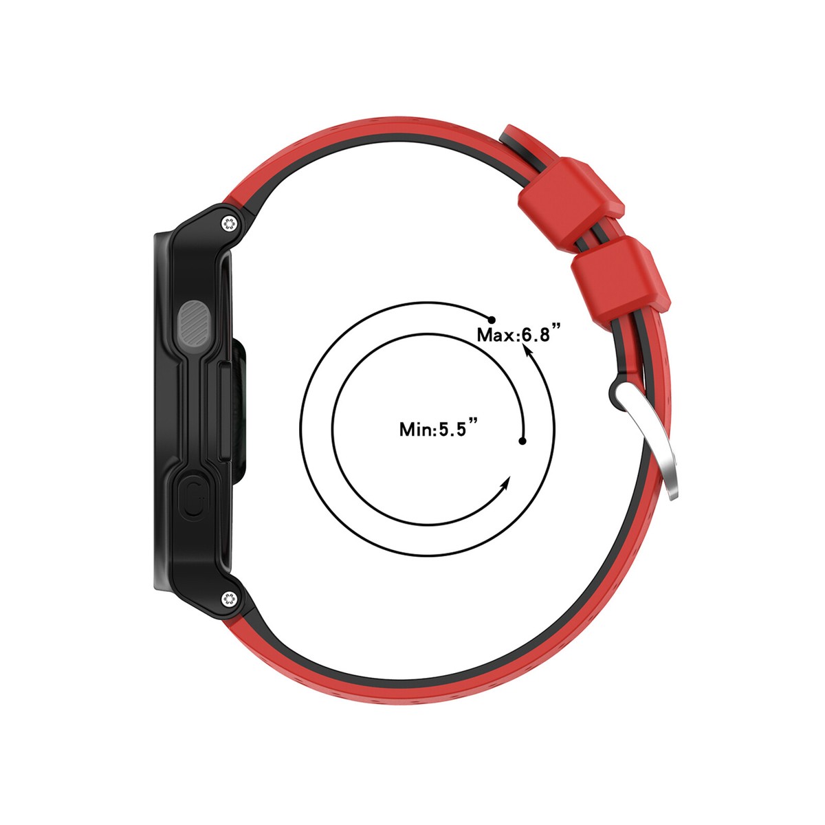 Per Garmin Approach S40 20mm Cinturino in silicone morbido a tinta Per Garmin Approach S40 20mm Cinturino in silicone morbido a tinta