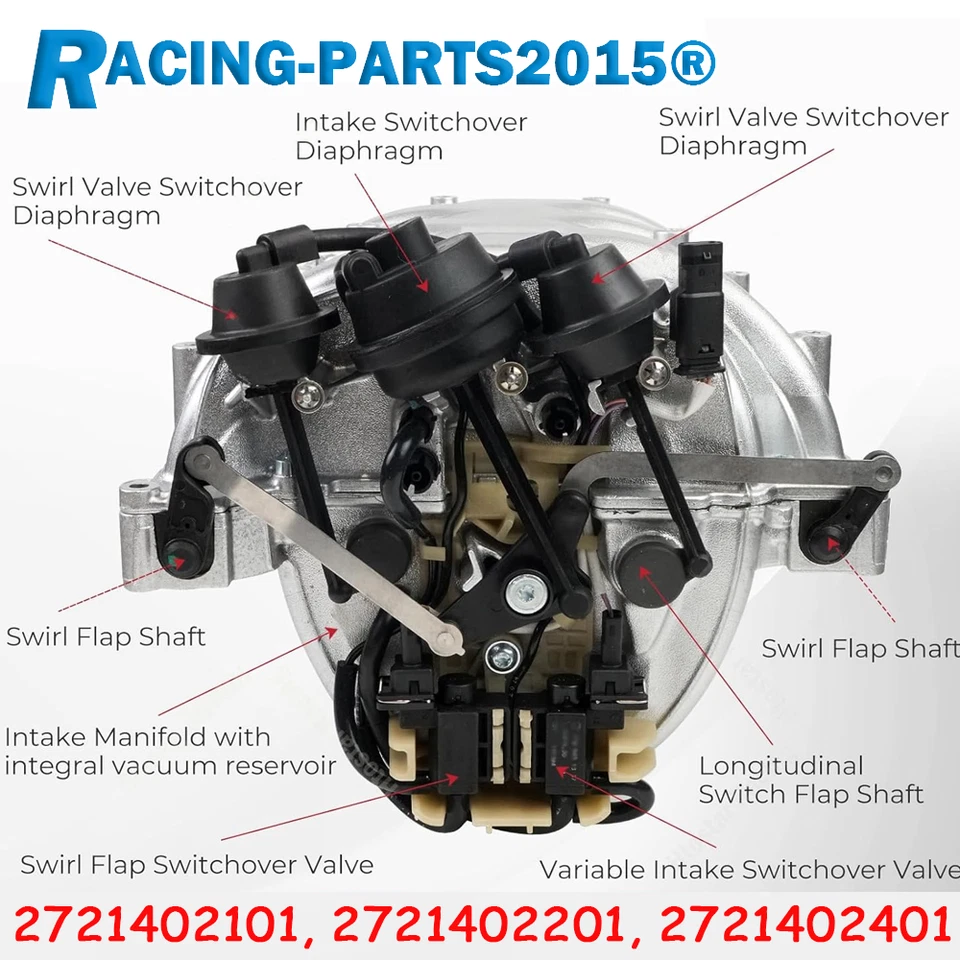 Verbesserte Ansaugkrümmer Saugrohr Für MERCEDES-BENZ V6 M272 + Dichtungen - Bild 4 von 4