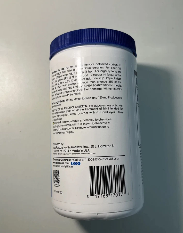 API General Cure 850 gram Jar Freshwater and Saltwater Fish Powder Medication - Image 2 of 4