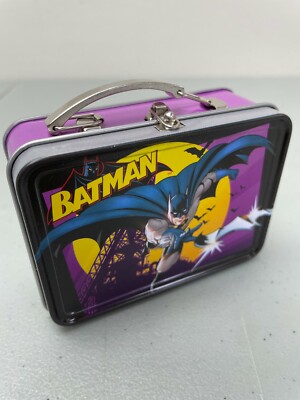 Vintage Batman  Mini Lunch Box TM & DC Comics Item #00125 Tin Tote